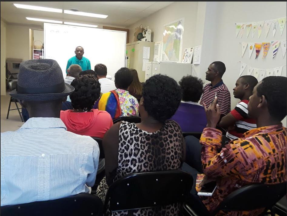NCID founder leading a community workshop in Lexington